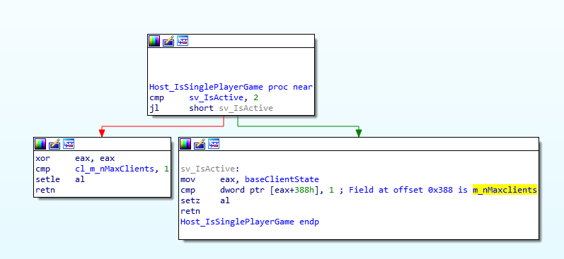 Host_IsSinglePlayerGame Check