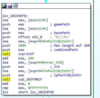 Vulnerable snprintf function cuts remaining data from string
