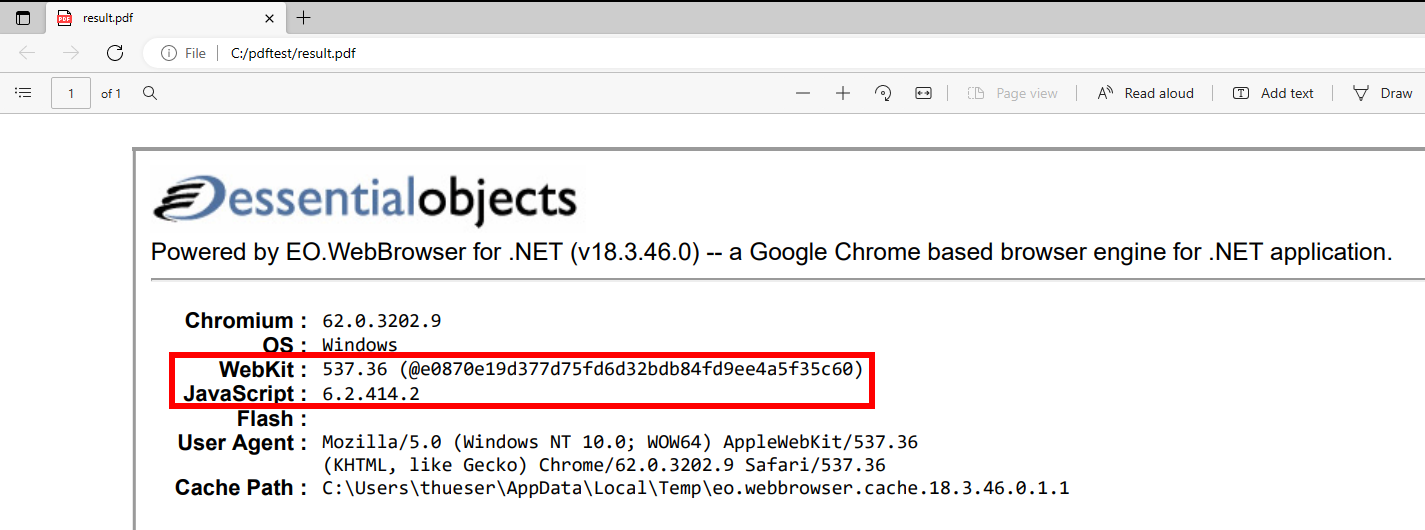Dynamic JavaScript execution and exact V8 version