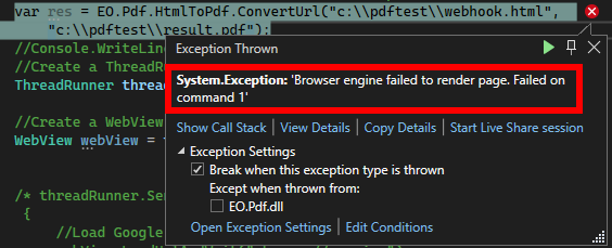 EO.Pdf crashing when converting HTML to PDF with CVE-2017-15428