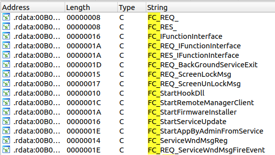 Exposed RPC methods of the high privileged LenovoDCCBackGroundService.exe
