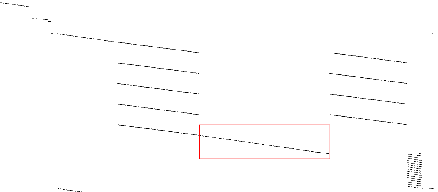 The last block is never used before and continues after the second last block